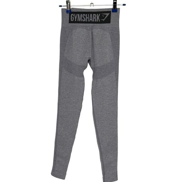 Gymshark High Waisted Flex Leggings Intense Steel Blue/Charcoal XS NWT - Picture 8 of 10